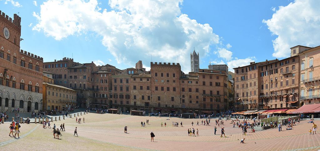 Panorama of Piazza del Campo
